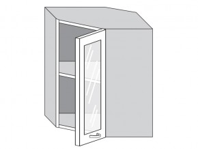 1.60.3у Шкаф настенный (h=720) угловой на 600мм со стекл. дверцей в Юрюзани - yuryuzan.магазин96.com | фото
