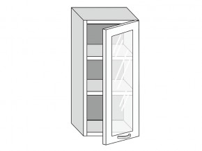19.40.3 Шкаф настенный (h=913) на 400мм с 1-ой стекл. дверцей в Юрюзани - yuryuzan.магазин96.com | фото