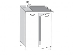 2.60.2мн Шкаф-стол на 600мм под накладную мойку с 2-мя дверцами в Юрюзани - yuryuzan.магазин96.com | фото