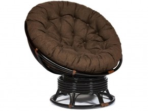 Кресло-качалка Papasan w 23/01 B с подушкой Antique brown, ткань Коричневый в Юрюзани - yuryuzan.магазин96.com | фото