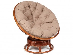 Кресло-качалка Papasan w 23/01 B с подушкой Pecan, экошерсть Коричневый в Юрюзани - yuryuzan.магазин96.com | фото