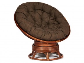 Кресло-качалка Papasan w 23/01 B с подушкой Pecan, ткань Коричневый в Юрюзани - yuryuzan.магазин96.com | фото