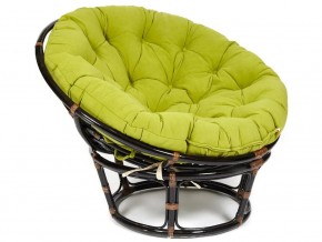 Кресло Papasan 23/01 W с подушкой Antique brown, флок Олива в Юрюзани - yuryuzan.магазин96.com | фото