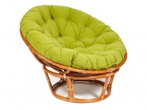 Кресло Papasan 23/01 W с подушкой Cognac, флок Олива в Юрюзани - yuryuzan.магазин96.com | фото